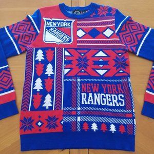 NY Rangers Ugly Christmas Sweater - Size Small